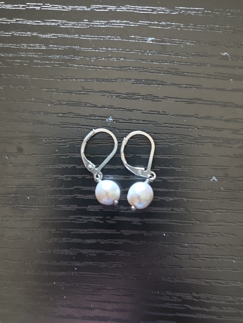 Classic White Pearl Drop Earrings - Elegant Women's Jewelry